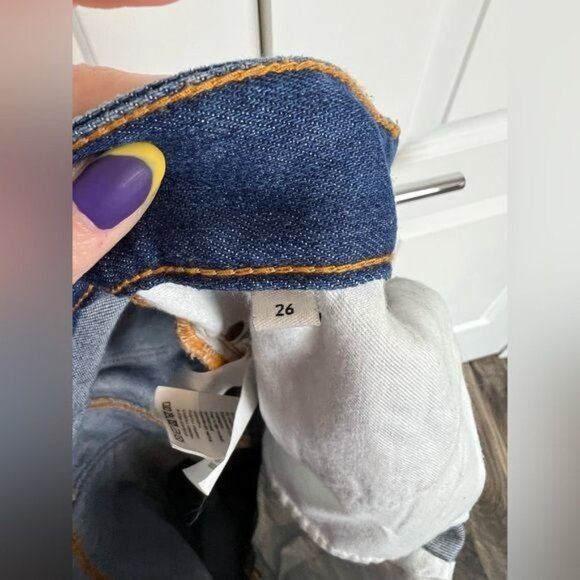 FIORUCCI Blue Straight Leg Hi Rise Jeans Size 26 - Picture 7 of 13